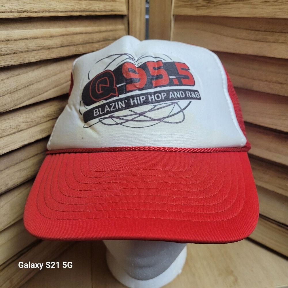 Vintage Q 95.5 Blazin' Hip Hop & R&B Radio Station Trucker Nissan Hat Cap